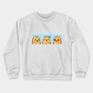 cute baby Little chick  reactions Crewneck Sweatshirt